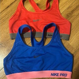 Nike Women's sports bra top - Red and Blue